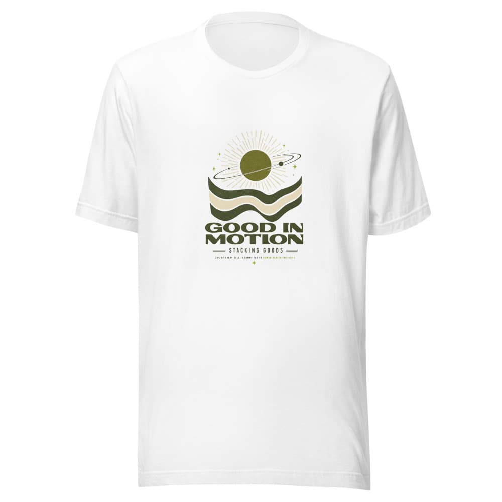 Good in Motion Tee product mockup